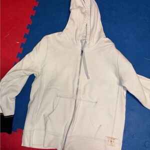 Champion White Hoodie Sweatshirt with Zipper